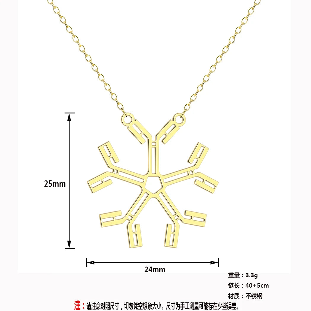 Colar com pingente de anticorpo em aço, prateado /dourado - QIMING